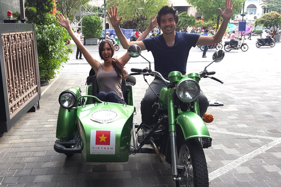 High light of Saigon by sidecar